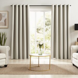 Pure Grey Blockout -Linen Textured  Curtain