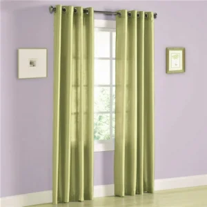 Light Green with Gold Touches Curtain