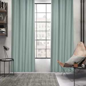 Metallic  turquoise Curtain